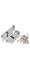 Цилиндровый Ajax (Аякс) механизм (AX102/70) AX1002Knob70 (30+10+30) CP хром с вертушкой